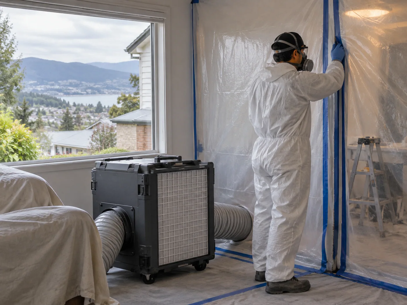 Illustrative mould remediation service in Hobart